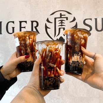 Tiger Sugar - Brown Sugar Pearl Milk Tea with Cream - Bubble Tea Near Me - New York, New York Tiger Sugar - Brown Sugar Pearl Milk Tea with Cream - Bubble Tea Near Me - New York, New York