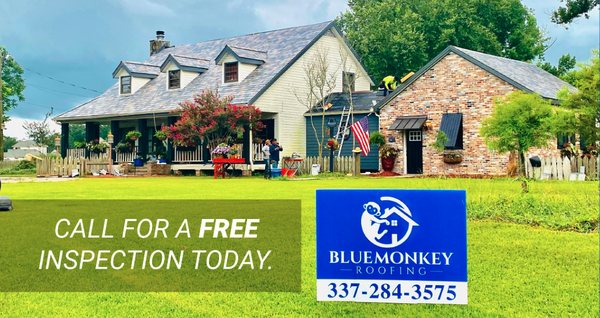 Roof Inspection Services - ROOF INSPECTION
Even the best roofing systems naturally deteriorate over time. Sun exposure, temperature changes, severe weather, and normal building movements (contraction and expansion) will contribute to a roof's wear. Blue Monkey Roofing LLC has maintained roofs across Acadiana, keeping them in good repair and helping to extend their lifespan. Roof repairs are best handled at the first signs of failure. Waiting too long and not correcting the problems can result in leaks and thousands of dollars in water damage to the interior and foundation of your home.
CALL FOR A ROOF INSPECTION
(337) 284-3575 Roof Inspection Services - ROOF INSPECTION
Even the best roofing systems naturally deteriorate over time. Sun exposure, temperature changes, severe weather, and normal building movements (contraction and expansion) will contribute to a roof's wear. Blue Monkey Roofing LLC has maintained roofs across Acadiana, keeping them in good repair and helping to extend their lifespan. Roof repairs are best handled at the first signs of failure. Waiting too long and not correcting the problems can result in leaks and thousands of dollars in water damage to the interior and foundation of your home.
CALL FOR A ROOF INSPECTION
(337) 284-3575