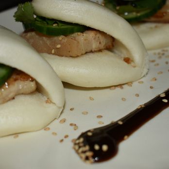 Lucky Belly - Pork belly in sweet bun with hoisan sauce - Bars Near Me - Honolulu, Hawaii Lucky Belly - Pork belly in sweet bun with hoisan sauce - Bars Near Me - Honolulu, Hawaii