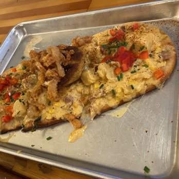 Treylor Park - Crab Cake Flatbread - New American Near Me - Savannah, Georgia Treylor Park - Crab Cake Flatbread - New American Near Me - Savannah, Georgia