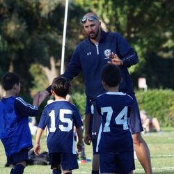 San Ramon Futbol Club - Youth players and coach in the fall recreational program