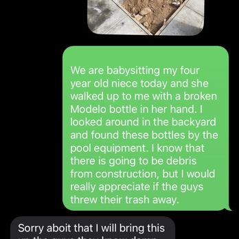 Aquatic Horizon Pools and Spas - Text message between myself and Oscar. - Pool & Hot Tub Service Near Me