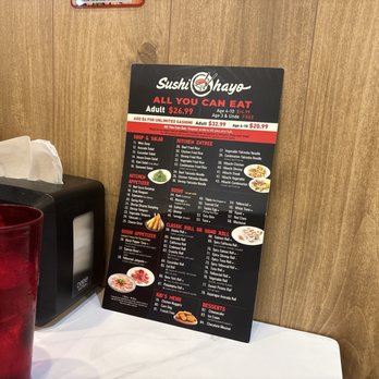 Sushi Ohayo - Menu - Sushi Bars Near Me - Chantilly, Virginia