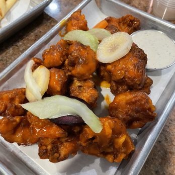 Craft Roots - Buffalo Cauliflower Bites - Bars Near Me - Morgan Hill, California Craft Roots - Buffalo Cauliflower Bites - Bars Near Me - Morgan Hill, California