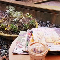 The Portland Clinic - Hanging out with my mocha and magazines by the window.