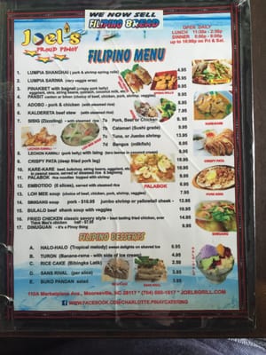 Menu photo 8 Joel's Asian Grill Mooresville, NC