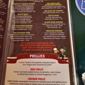 Barrett's Barleycorn Pub & Grill - Philly side of the menu - Irish Pub Near Me - Omaha, Nebraska Barrett's Barleycorn Pub & Grill - Philly side of the menu - Irish Pub Near Me - Omaha, Nebraska