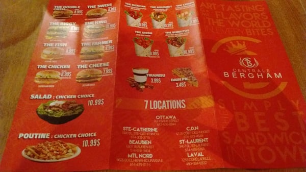 Menu photo 2 Centrale Bergham - Ottawa Ottawa, ON Menu photo 2 Centrale Bergham - Ottawa Ottawa, ON