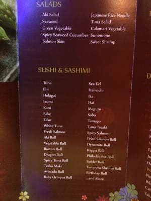 Menu photo 2 Aki Japanese Buffet Doral, FL