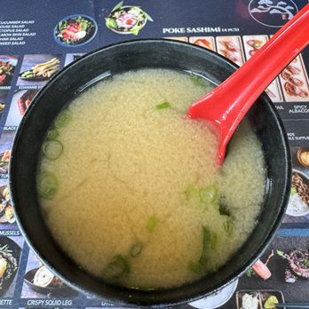 Aikan Sushi - Miso soup - Sushi Bars Near Me - Long Beach, California