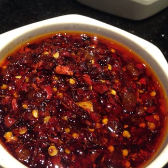 Shabu-Zen - They give this chili oil instead of fresh peppers. No heat, bleh. - Japanese Near Me - Allston, Massachusetts Shabu-Zen - They give this chili oil instead of fresh peppers. No heat, bleh. - Japanese Near Me - Allston, Massachusetts