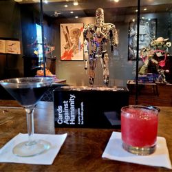 Villainous - Enjoy a drink under the gaze of a genuine T-800 endoskeleton from the year 2049.