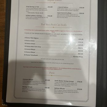 Trail Boss - Menu 1 - Steakhouses Near Me - Kerrville, Texas Trail Boss - Menu 1 - Steakhouses Near Me - Kerrville, Texas
