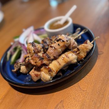 Asia Live - Chicken Satay with Spicy Peanut Sauce - Pan Asian Near Me - Santa Clara, California Asia Live - Chicken Satay with Spicy Peanut Sauce - Pan Asian Near Me - Santa Clara, California
