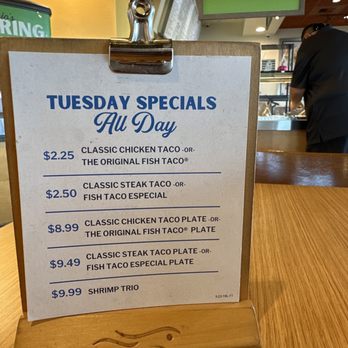 Rubio's Coastal Grill - Taco Tuesday specials. - Mexican Near Me - Santa Ana, California