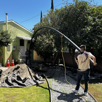 Quick-Flo Plumbing & Rooter - Installing 4" sewer by pipe-burst method - Plumbing Near Me