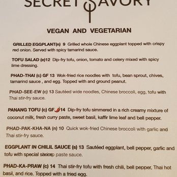 Secret Savory - Menu 4of4 (9/13/19) - Thai Near Me - Seattle, Washington Secret Savory - Menu 4of4 (9/13/19) - Thai Near Me - Seattle, Washington