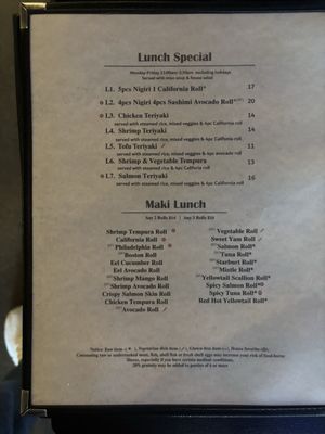 Menu photo 1 Maguro Sushi Tulsa, OK