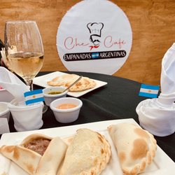 Che Cafe Empanadas Argentinas - Fatay (grd beef soaked in lemon), spinach, humita, beef, and sweet potato