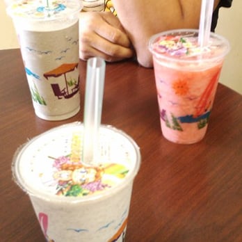 Tea Bubblers - Oreo milkshake, watermelon slush, peanut milkshake w/tapioca and coffee jelly - Coffee & Tea Near Me - Houston, Texas