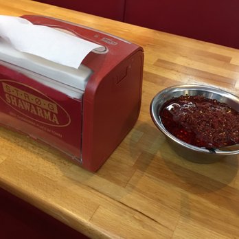 Strøg Shawarma - Red chili sauce - Delish! 9/17. Wish they cover these though. - Middle Eastern Near Me - Copenhagen, 84 Strøg Shawarma - Red chili sauce - Delish! 9/17. Wish they cover these though. - Middle Eastern Near Me - Copenhagen, 84