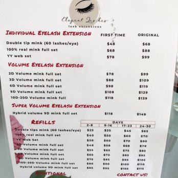 Elegant Lashes - Eyelash Extension Prices - Eyelash Service Near Me - Ontario, California