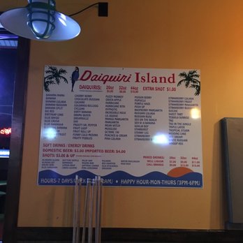 Daiquiri Island - Menu board - Bars Near Me - Bunkie, Louisiana Daiquiri Island - Menu board - Bars Near Me - Bunkie, Louisiana