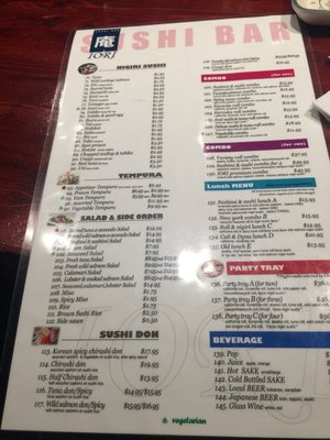 Menu photo 5 Sushi Bar Iori Maple Ridge, BC