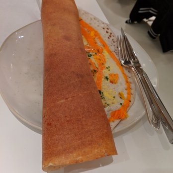 abcV - Dosa with fried egg, sombal, and cheddar - Vegetarian Near Me - New York, New York