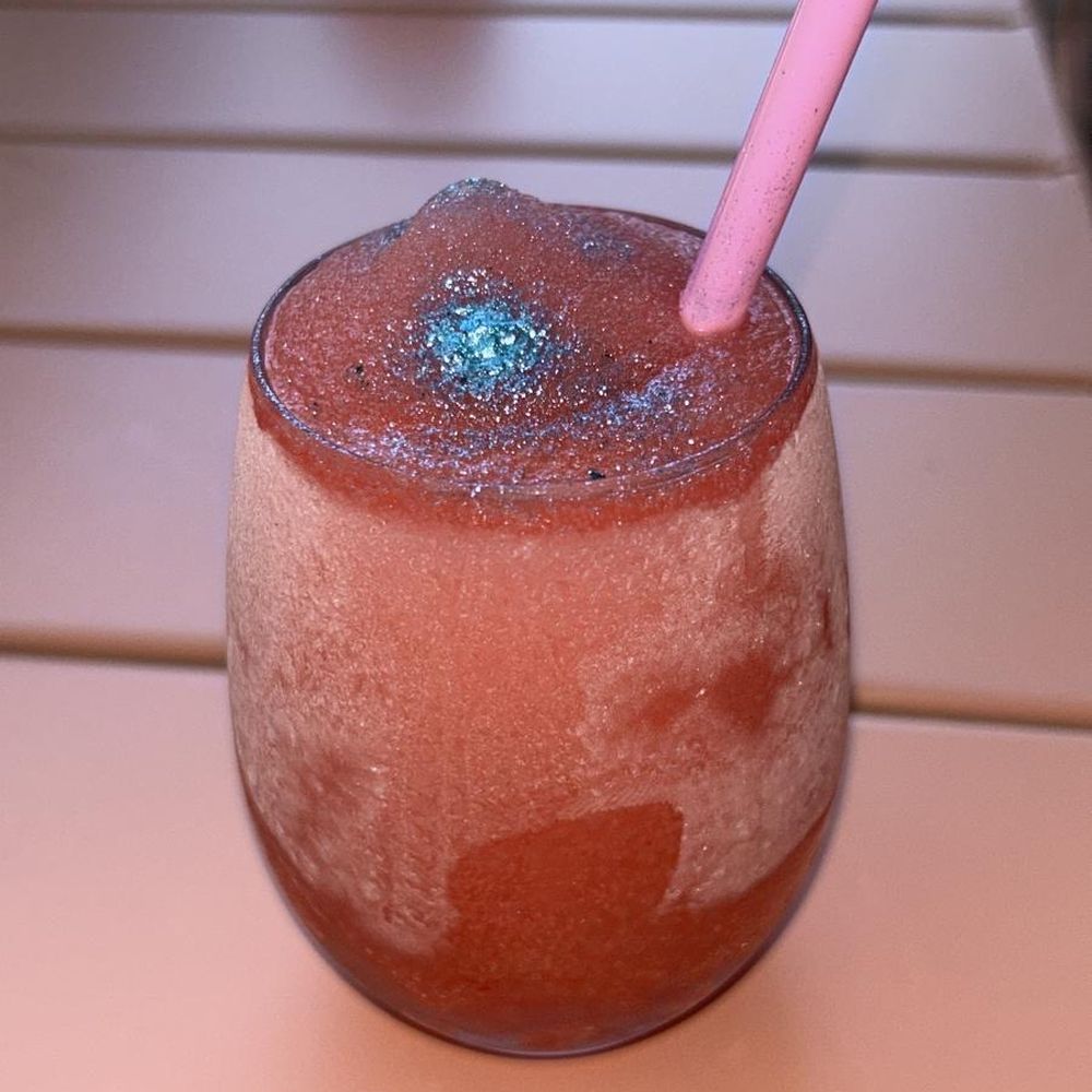 Wanderlust Wine - Barton Springs - Frozen strawberry margarita - Wine Tasting Room Near Me - Austin, Texas Wanderlust Wine - Barton Springs - Frozen strawberry margarita - Wine Tasting Room Near Me - Austin, Texas
