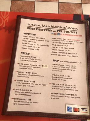 Menu photo 6 Lomita Thai Cafe Lomita, CA Menu photo 6 Lomita Thai Cafe Lomita, CA