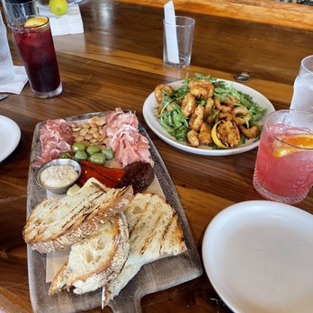 North Italia - Chef 's Board, Crispy Calamari, and a Red Sangria and Pomegranate Mule - Pizza Near Me - El Segundo, California