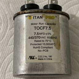 Failed capacitor Failed capacitor