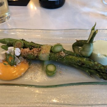 Localis - First dish, asparagus. This had the best pairing with the wine. We loved this dish! - New American Near Me - Sacramento, California