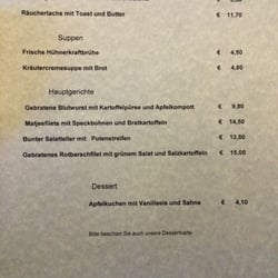 Gaststätte Friedrich Spelsberg - Speisekarte Teil 2