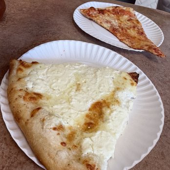 Pizza Stop - White slice and regular slice - Pizza Near Me - Lake Ronkonkoma, New York
