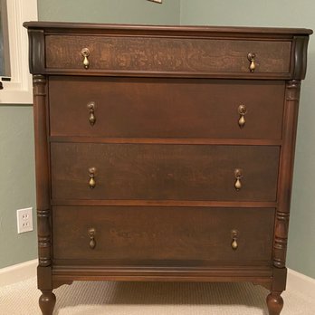 Drevo Woodworking - Dresser with new satin finish. - Cabinetry Near Me - Olympia, Washington