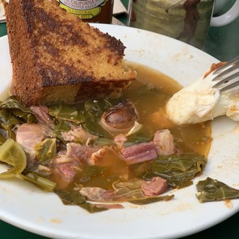 Sam's Log Cabin - Greens/pork/cornbread/poached eggs - Breakfast & Brunch Near Me - Albany, California