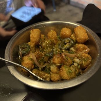 Komodo Loco - Ninja nachos with pickle jalapeños, red onion and chimichurri sauce - Sushi Bars Near Me - Denton, Texas