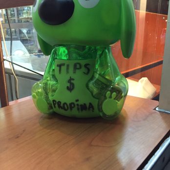 Ocoa's Breeze - a green dog with a green t - shirt - Restaurants Near Me - Miami Beach, Florida