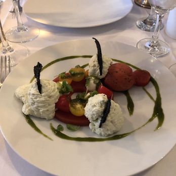 Le Reminet - "Tomato and mozzarella revisited"--cool and refreshing on a hot summer day - French Near Me - Paris, 75 Le Reminet - "Tomato and mozzarella revisited"--cool and refreshing on a hot summer day - French Near Me - Paris, 75