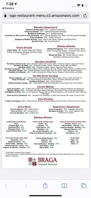 Menu photo 2 Braga Portuguese Restaurant Miami, FL