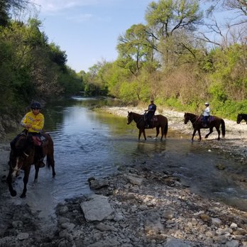 Texas Trail Rides - Onion Creek water crossing - Horseback Riding Near Me - Austin, Texas