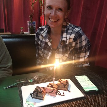 Downtown Sushi - My best friend and her surprise birthday dessert. - Sushi Bars Near Me - Watertown, South Dakota
