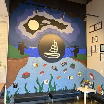 Denma Sushi & Ramen - Mural in entry - Sushi Bars Near Me - Centennial, Colorado