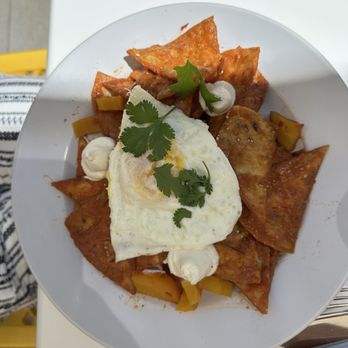 Smothered - Chilaquiles with beets - Breakfast & Brunch Near Me - Albuquerque, New Mexico