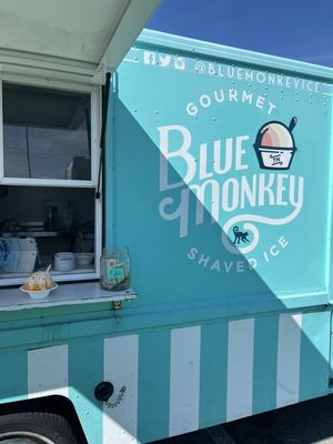 Blue Monkey Shaved Ice by null