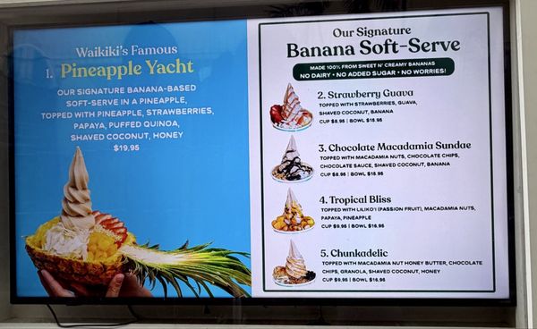 Menu photo 3 Banán - Waikiki Beach Shack Honolulu, HI