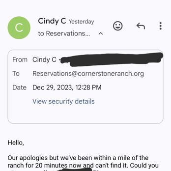 Cornerstone Ranch - Emailed as well, with no reply in over 24 hours. - Horseback Riding Near Me - Princeton, Massachusetts