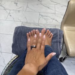 KC Nails & Spa - Love it!!! French pink gel x!